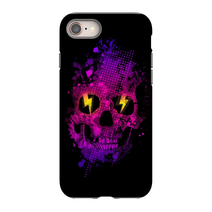 iPhone SE StrongFit Acid Skull by Mitxel Gonzalez
