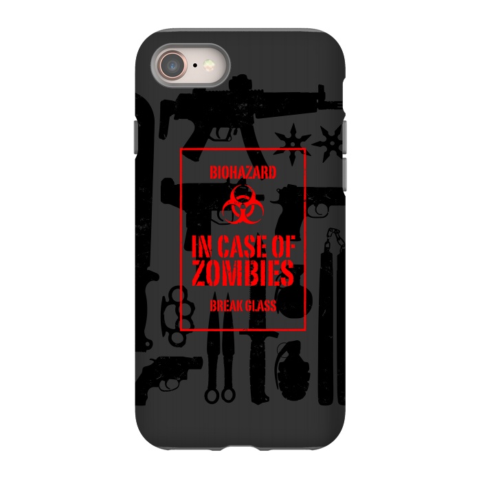 iPhone SE StrongFit In case of zombies break glass by Mitxel Gonzalez