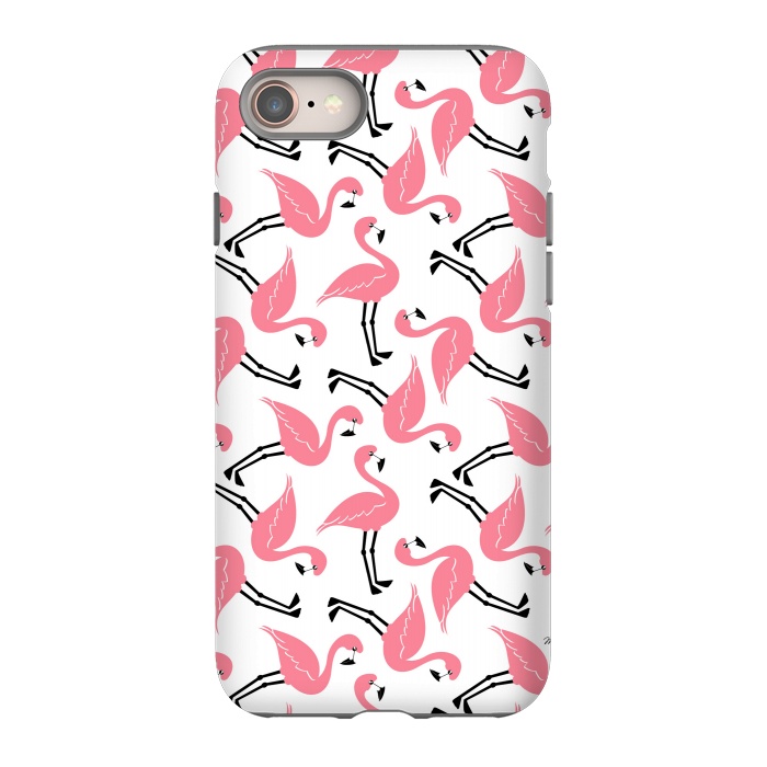 iPhone SE StrongFit Flamingos by Martina