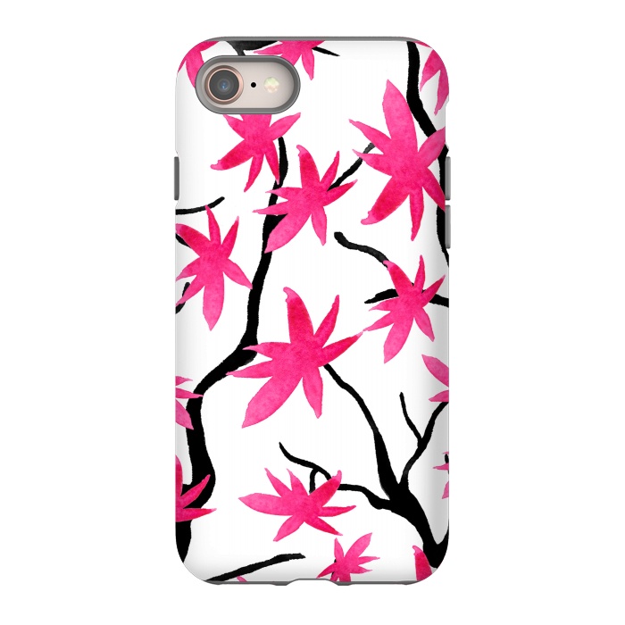 iPhone SE StrongFit Pink Blossoms by Amaya Brydon