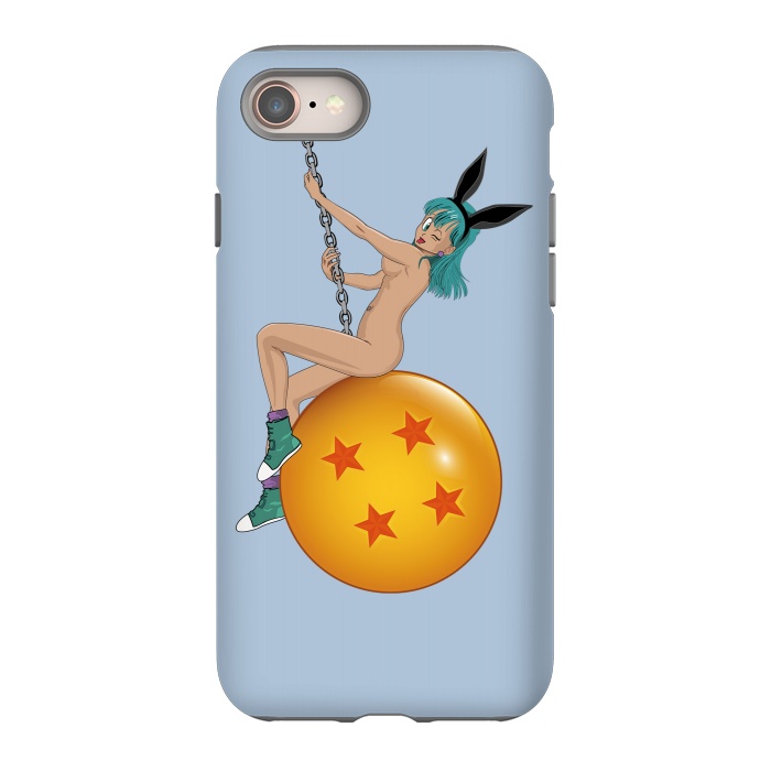 iPhone SE StrongFit Bunny Ball ( Nude) by Samiel Art