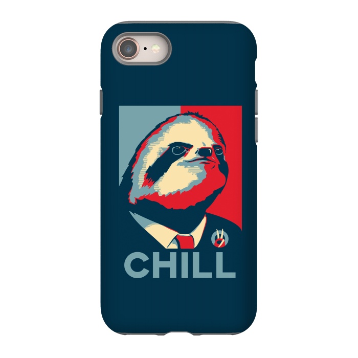 iPhone SE StrongFit Sloth For President by Grant Stephen Shepley