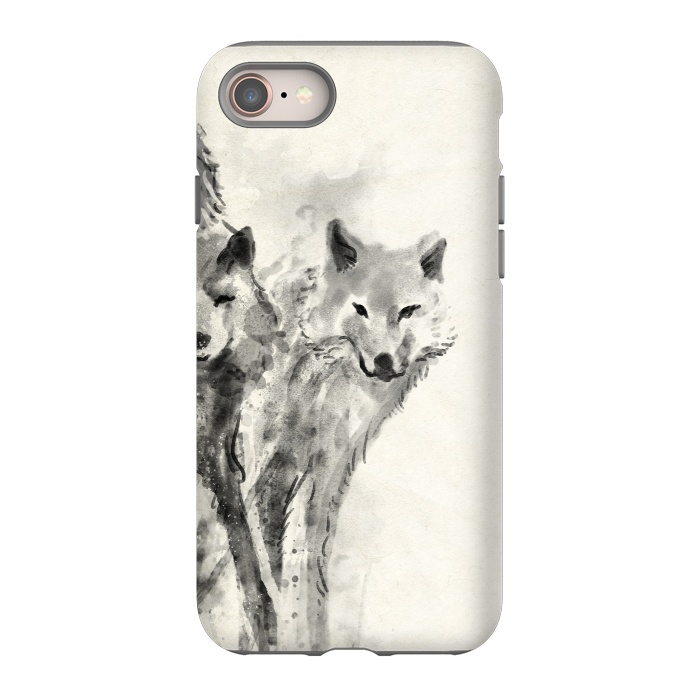 iPhone SE StrongFit Wild Wolf by 38 Sunsets