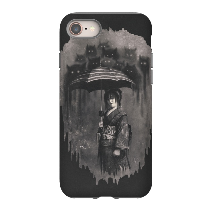 iPhone SE StrongFit Lady Rain by 38 Sunsets