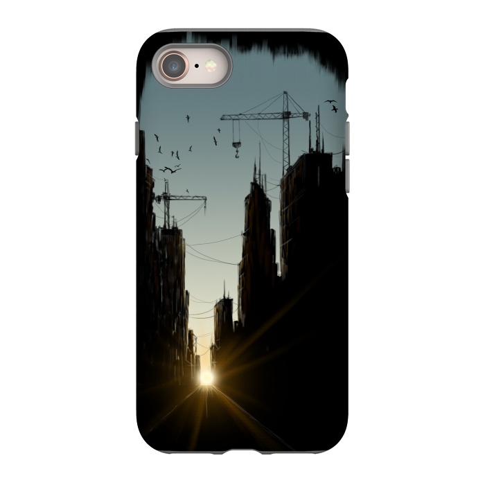 iPhone SE StrongFit Concrete Jungle by Alwin Aves