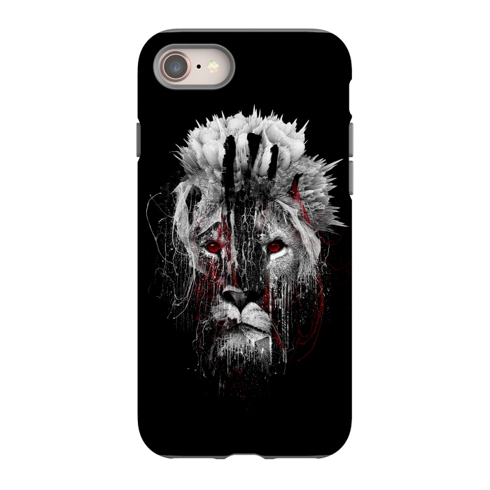 iPhone SE StrongFit Lion BW by Riza Peker