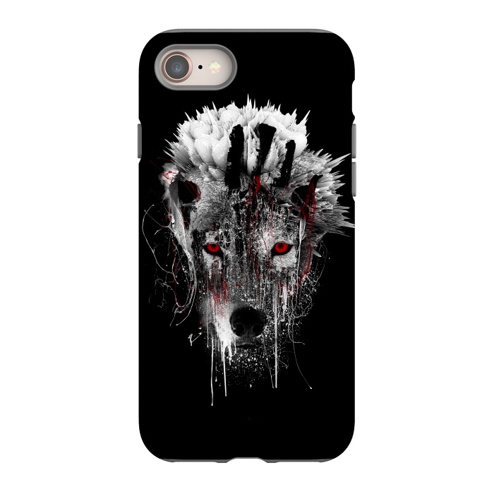 iPhone SE StrongFit Wolf BW by Riza Peker