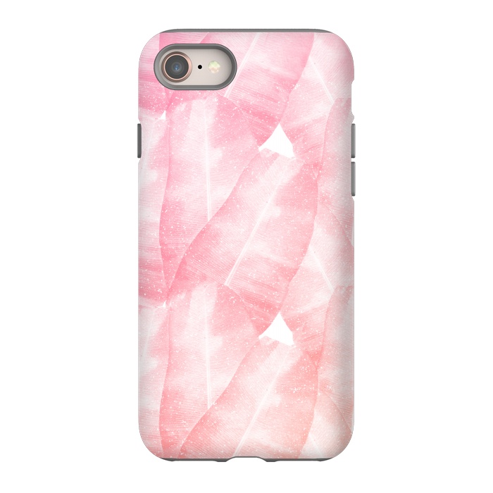 iPhone SE StrongFit banana leaves pink by Rui Faria