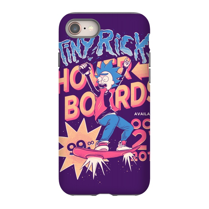 iPhone SE StrongFit Tiny rick hoverboards by Ilustrata