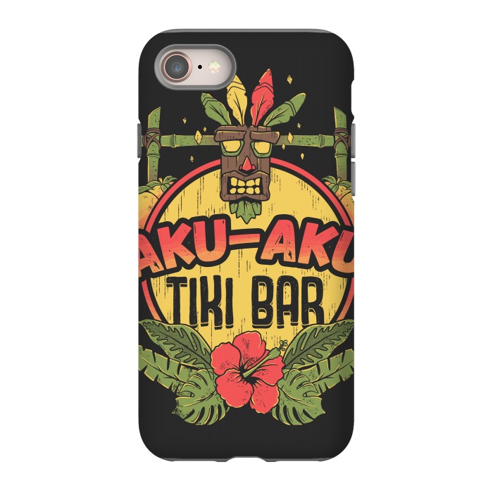 iPhone SE StrongFit Aku Aku - Tiki Bar by Ilustrata