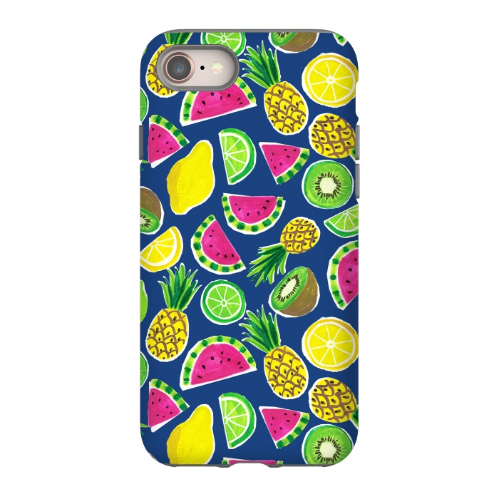 iPhone SE StrongFit painted fruit salad by Laura Grant