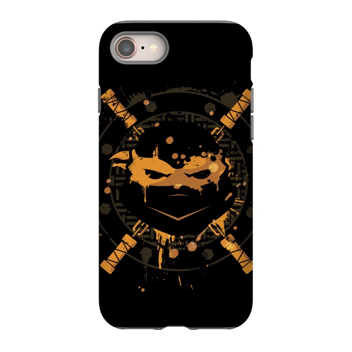 iPhone SE StrongFit Michelangelo Turtle by Sitchko