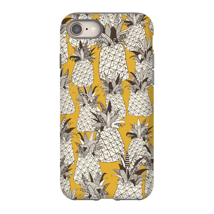 iPhone SE StrongFit Pineapple Sunshine by Sharon Turner