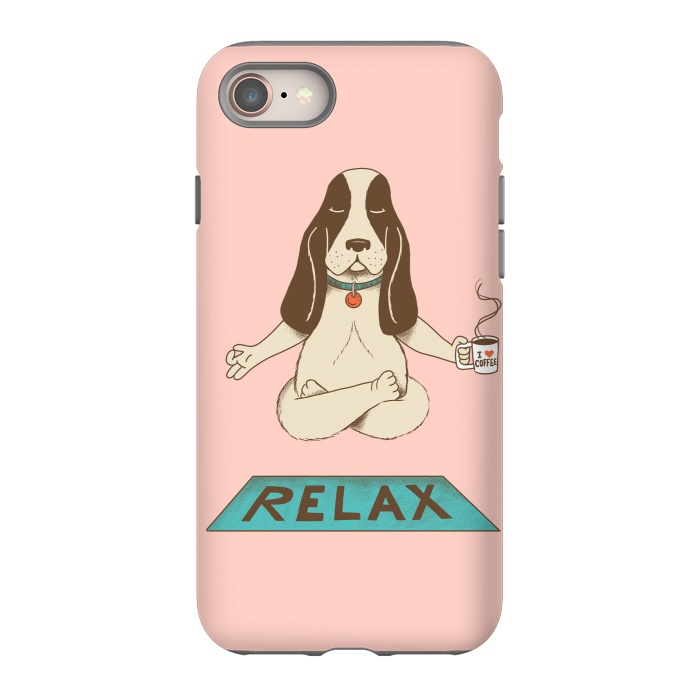 iPhone SE StrongFit Dog Relax Rose by Coffee Man