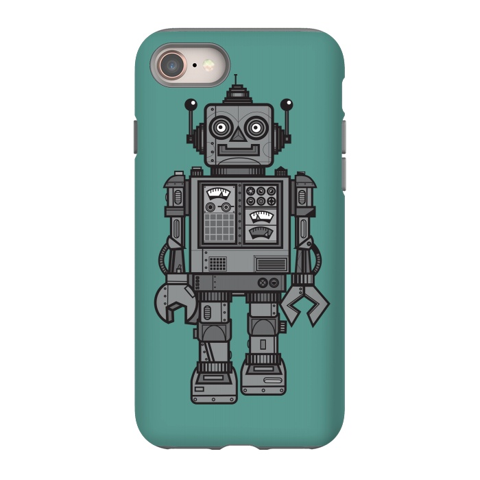 iPhone SE StrongFit A Vintage Robot Friend by Wotto