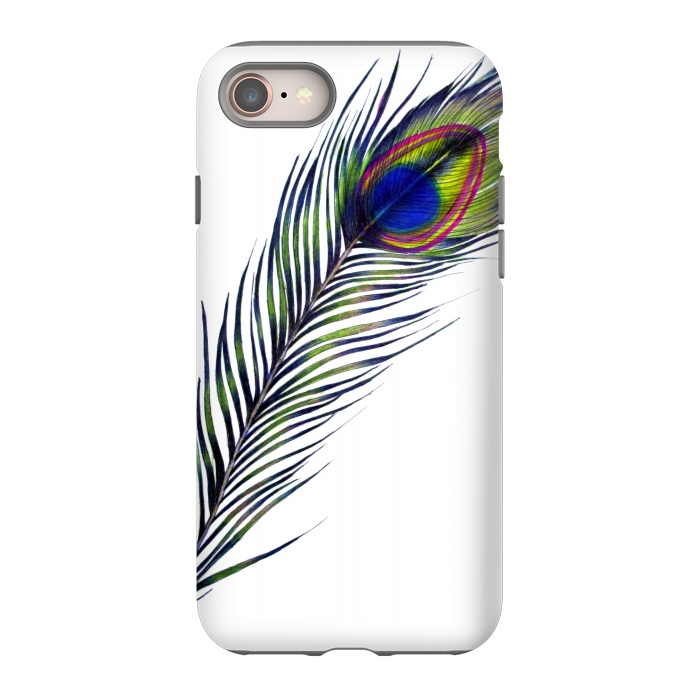 iPhone SE StrongFit The Peacock's Feather by ECMazur 