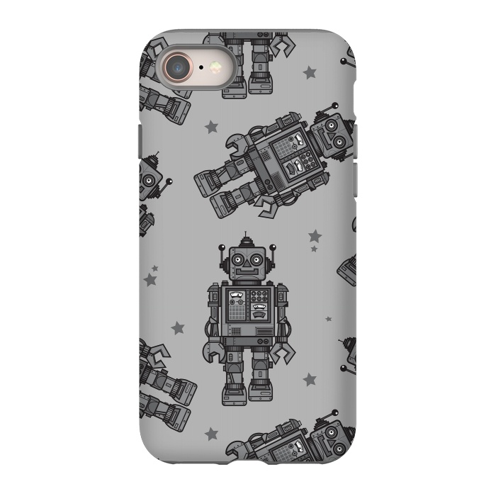 iPhone SE StrongFit A Vintage Robot Friend Pattern  by Wotto