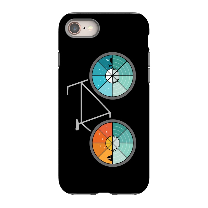 iPhone SE StrongFit Bicycle Landscape by Coffee Man