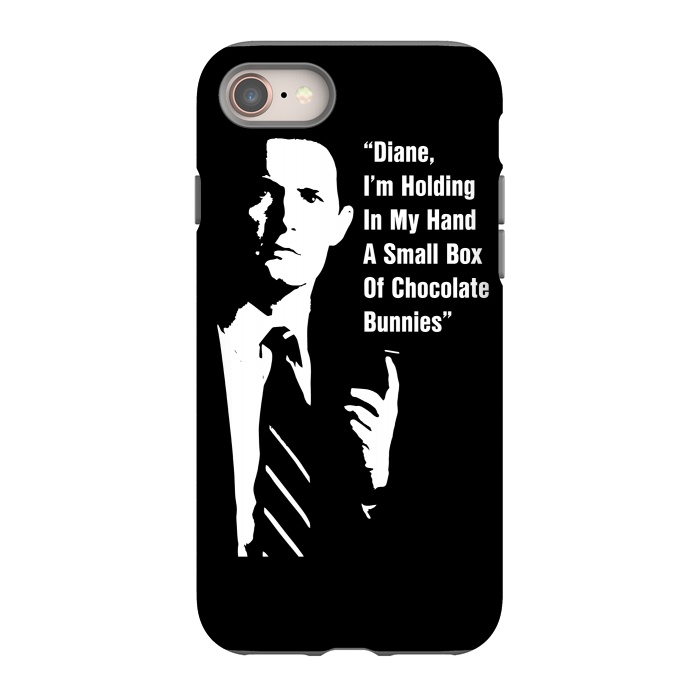 iPhone SE StrongFit Twin Peaks Diane Chocolate Bunnies by Alisterny