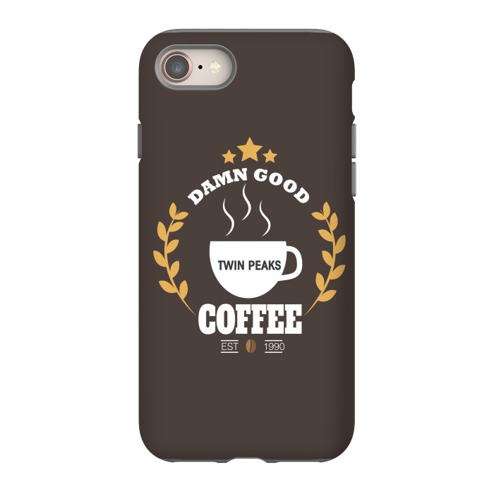 iPhone SE StrongFit Twin Peaks Damn Good Coffee by Alisterny