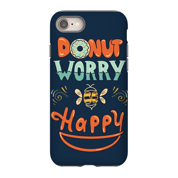 iPhone SE StrongFit Donut Worry Be Happy by Coffee Man