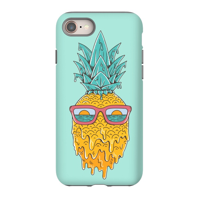 iPhone SE StrongFit Pineapple Summer Blue by Coffee Man