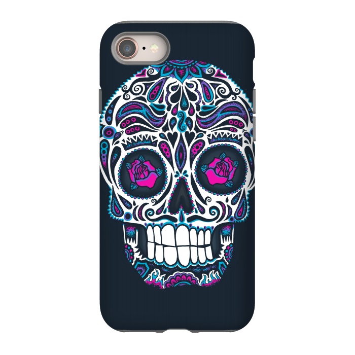 iPhone SE StrongFit Calavera IV Neon  by Wotto