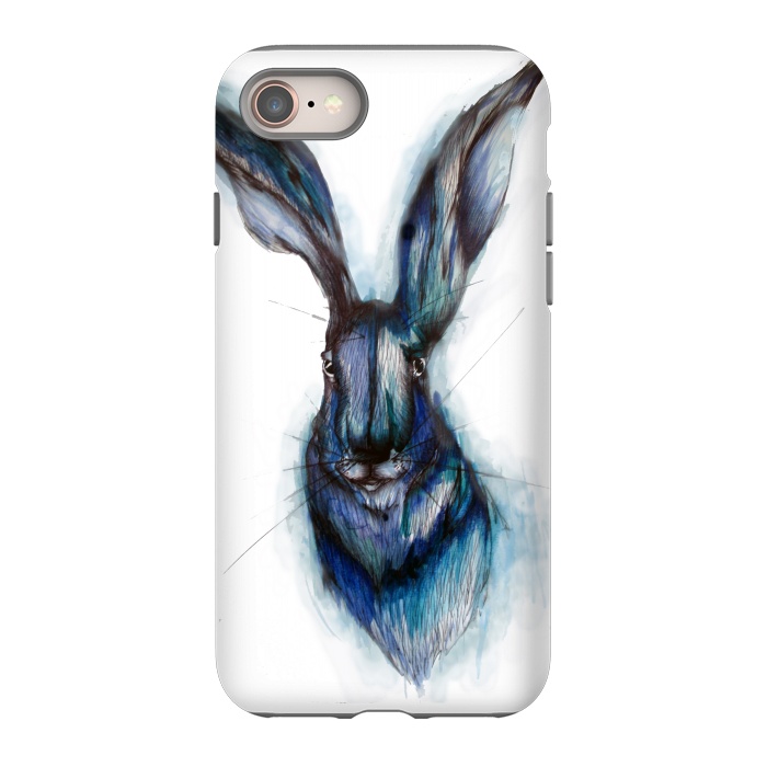 iPhone SE StrongFit Blue Hare by ECMazur 