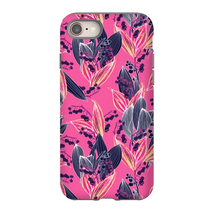 iPhone SE StrongFit Acidic Floral by Victoria Krupp-Rombalski