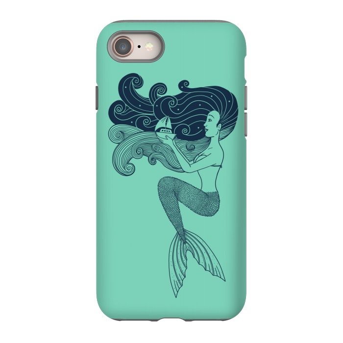 iPhone SE StrongFit Mermaid Night green by Coffee Man
