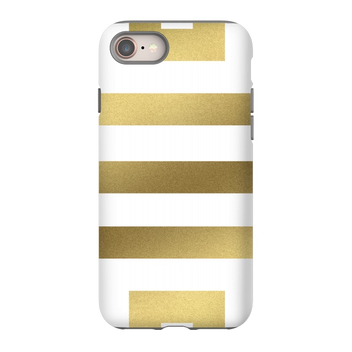 iPhone SE StrongFit Gold Stripes by Caitlin Workman