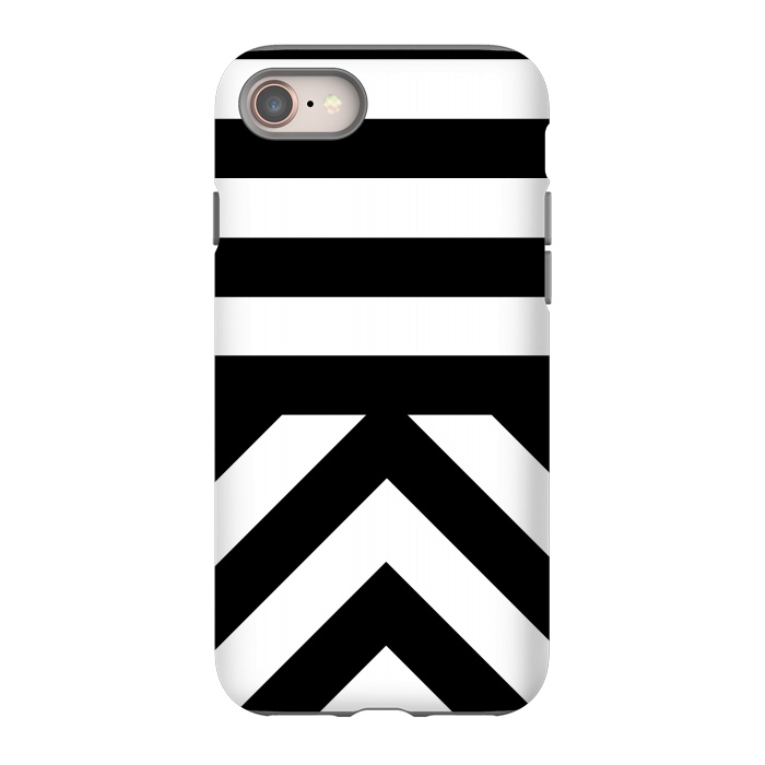 iPhone SE StrongFit Black Stripes by Caitlin Workman