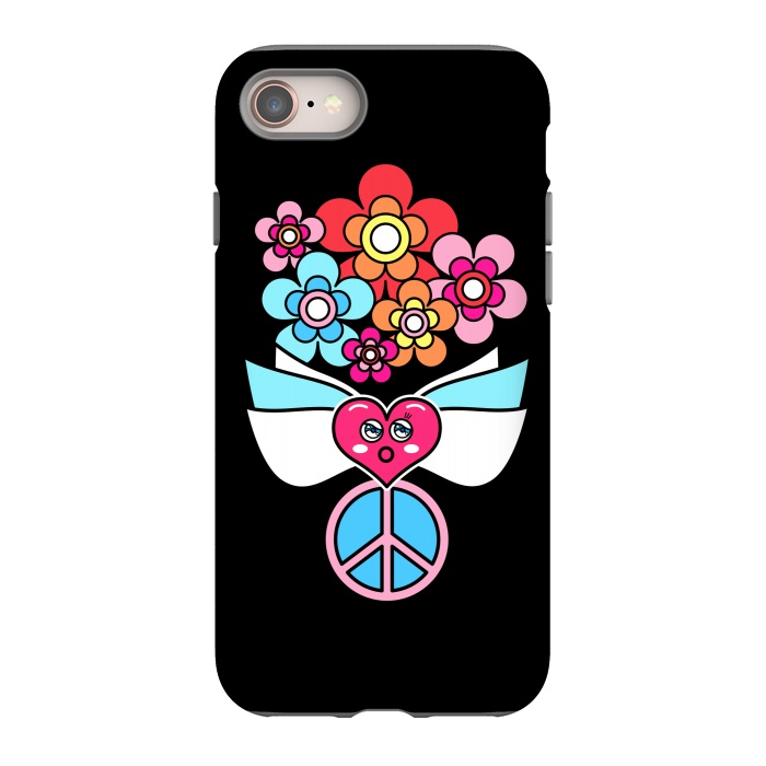 iPhone SE StrongFit LOVE AND PEACE by Michael Cheung