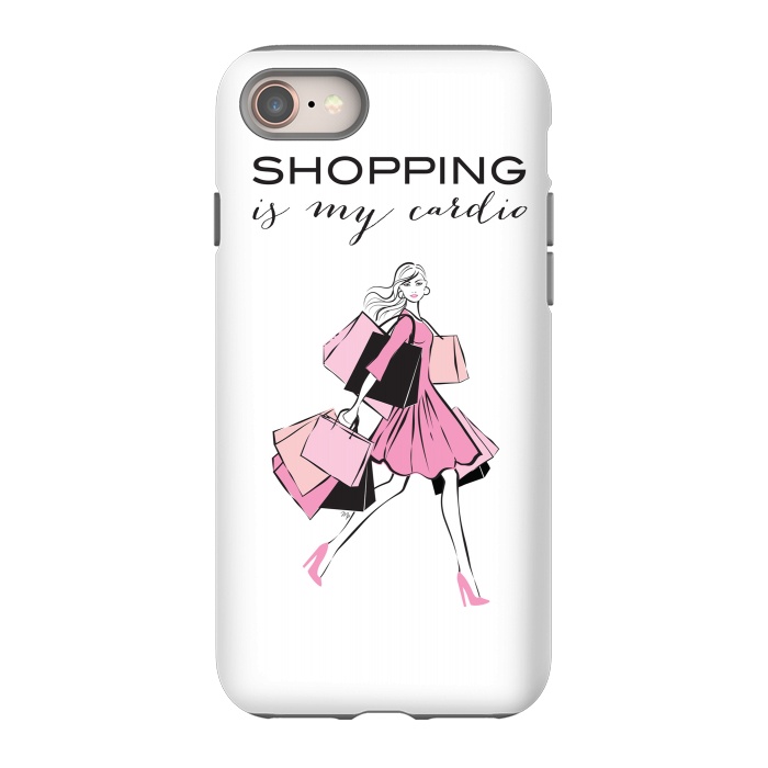 iPhone SE StrongFit Shopping Girl by Martina