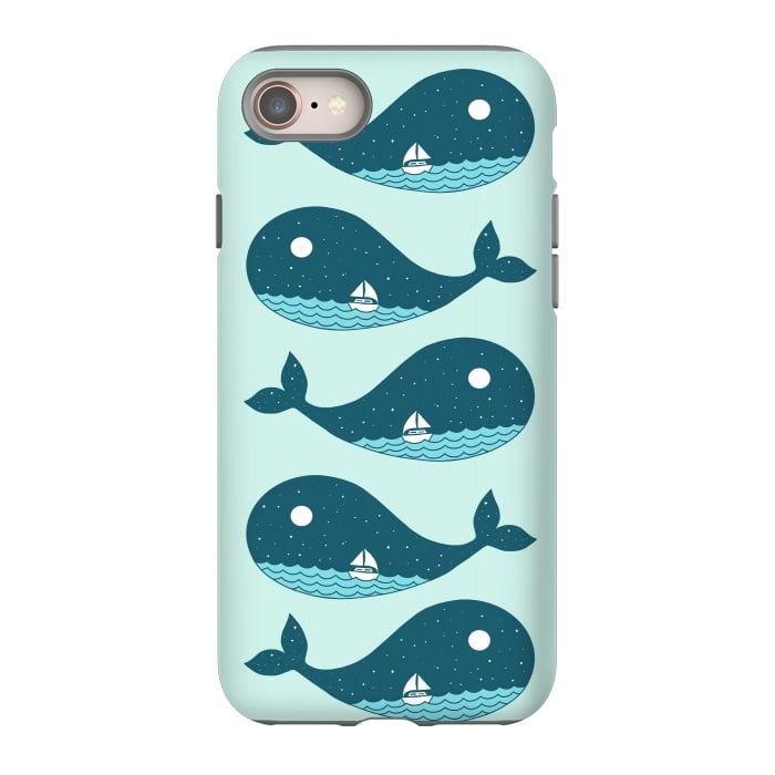 iPhone SE StrongFit Whale Landscape 2 by Coffee Man