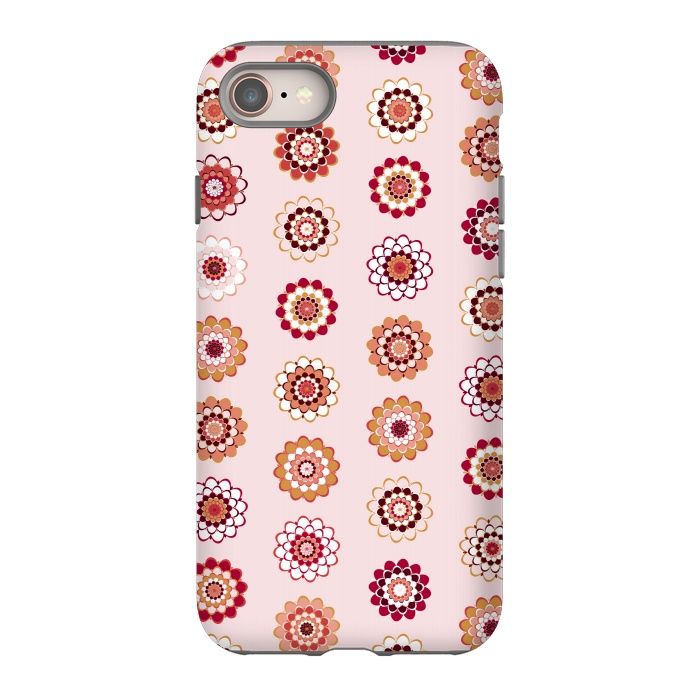 iPhone SE StrongFit Polka Dot Mandala Flowers by Paula Ohreen