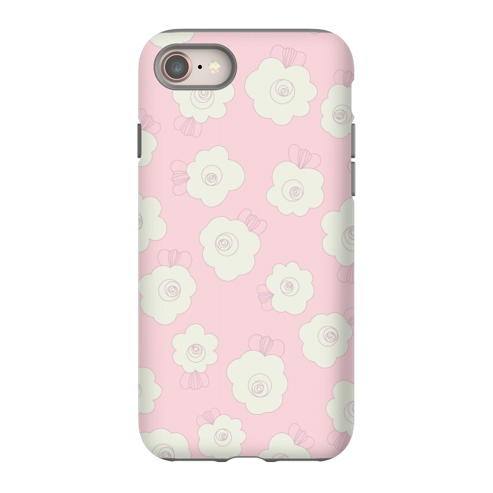 iPhone SE StrongFit Fluffy Flowers by Paula Ohreen