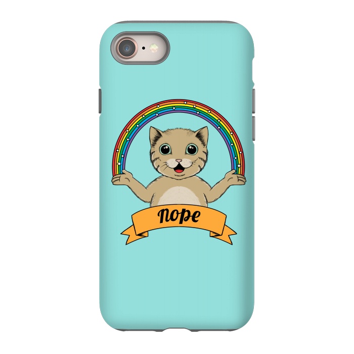 iPhone SE StrongFit Cat Nope by Coffee Man