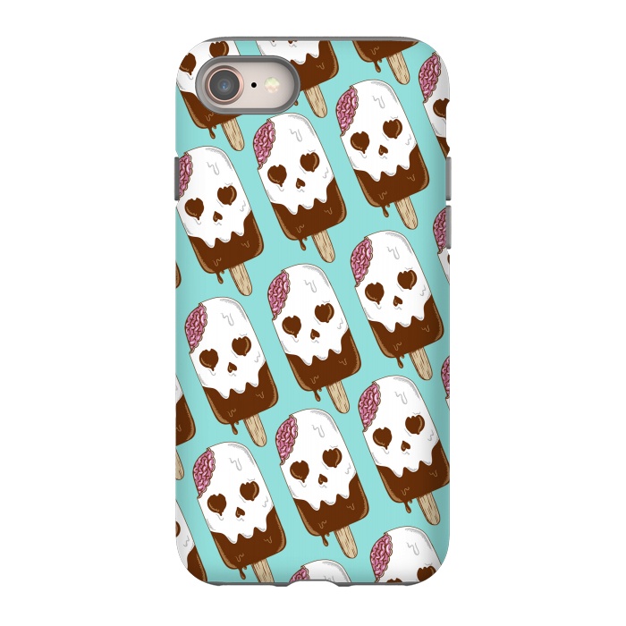 iPhone SE StrongFit Skull Ice Cream Pattern by Coffee Man