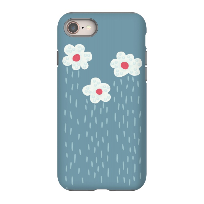 iPhone SE StrongFit Beautiful Decorative Flowery Rain Clouds by Boriana Giormova