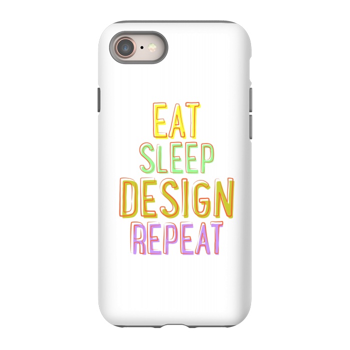 iPhone SE StrongFit Eat Sleep Design Repeat by Dhruv Narelia