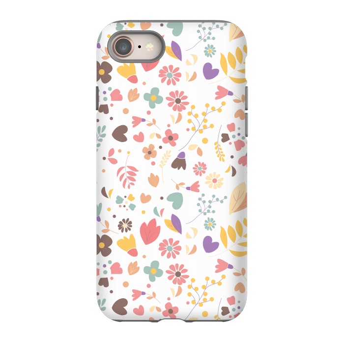 iPhone SE StrongFit Bohemian Floral White by Jelena Obradovic