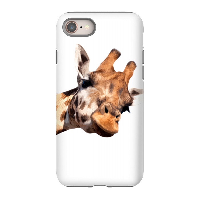 iPhone SE StrongFit Giraffe Portrait by Alemi