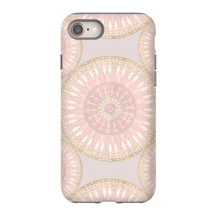 iPhone SE StrongFit Golden Touch Mandala Pattern by Andrea Haase