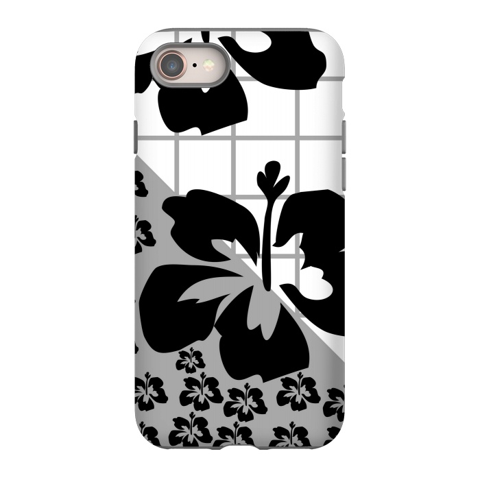 iPhone SE StrongFit FLORAL PATTERN WITH CHECKS by MALLIKA