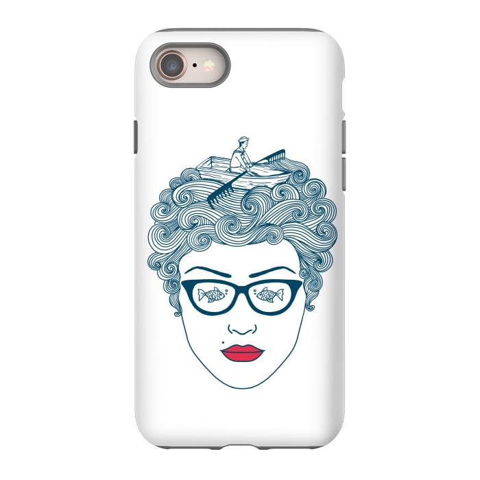 iPhone SE StrongFit Lady Ocean by Coffee Man
