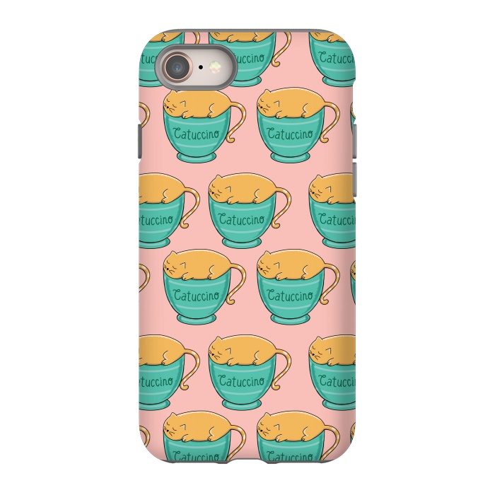 iPhone SE StrongFit Catuccino Pattern 2 by Coffee Man