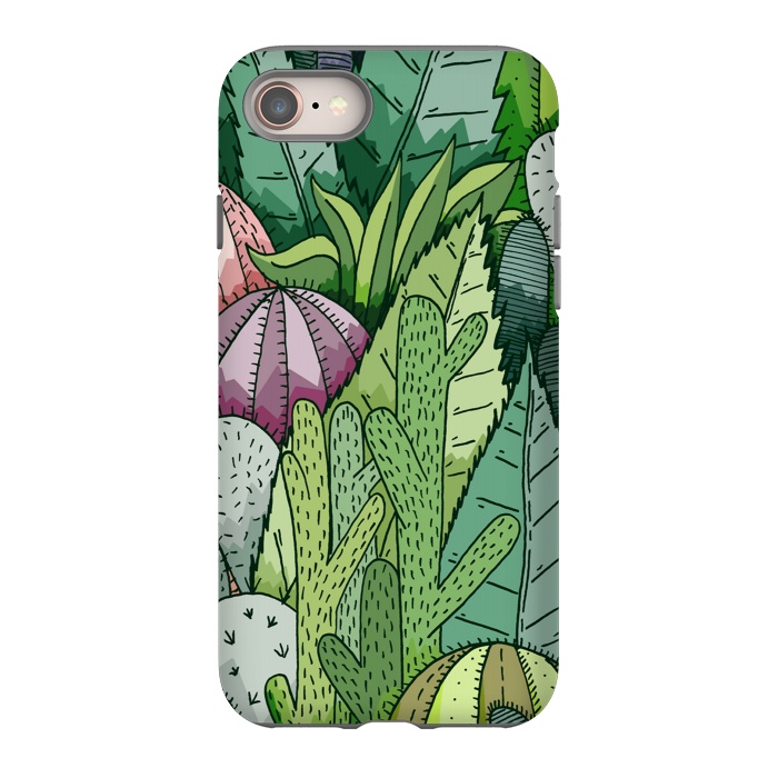 iPhone SE StrongFit Cactus Garden by Steve Wade (Swade)