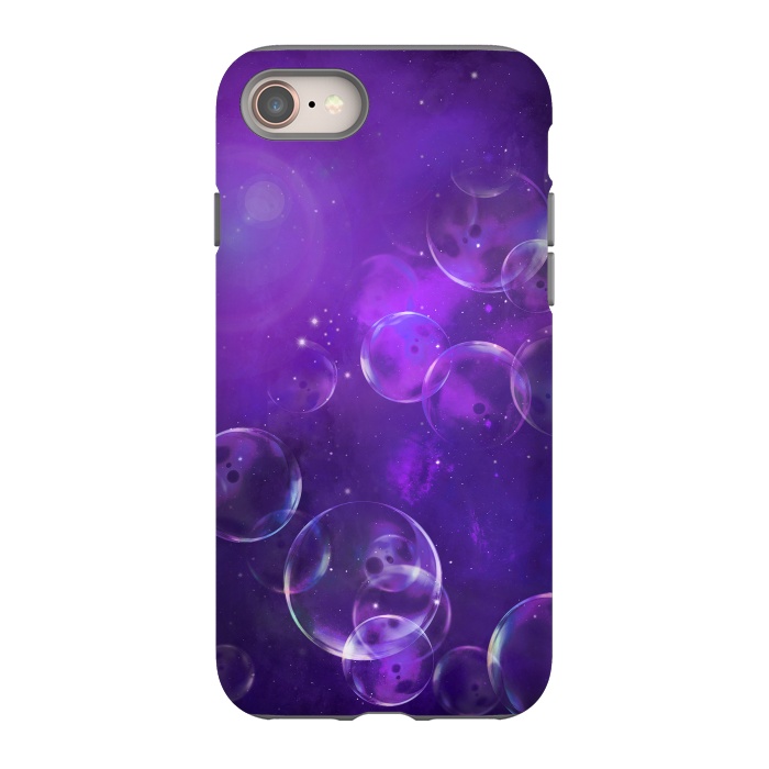 iPhone SE StrongFit Surreal Purple Bubbles by Andrea Haase