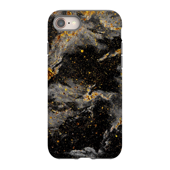 iPhone SE StrongFit Galaxy Black Gold by Gringoface Designs